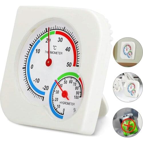 Hygrometer Thermometer Temperature Humidity Meter Monitor Gauge Indoor Thermometer No Battery Needed for Greenhouse Home Office