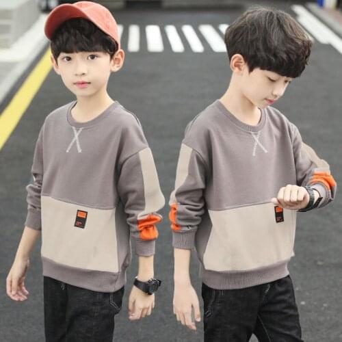 Boy Tops Spring and Autumn New Children Clothes Baby Boys Fashion Long sleeve Sweater kids Round Neck Pullovers