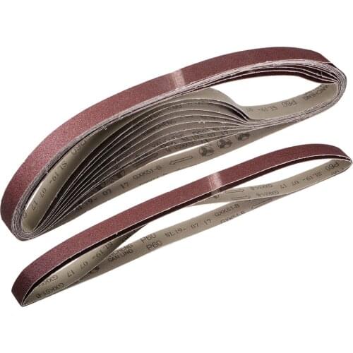 Uxcell 1-inch X 42-inch(25mm X 1065mm) Sanding Belt 60 Grit Aluminum Oxide 12pcs