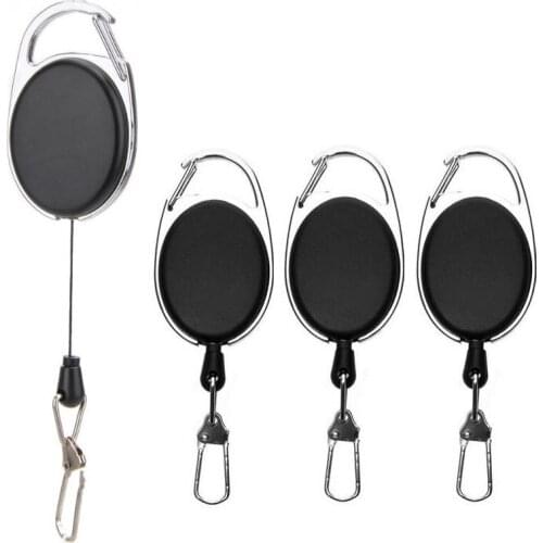 60CM Metal Wire Retractable Keyring Telescopic Burglar Chain Key Holder Tactical Keychain Outdoor Return Retractable Key Chain