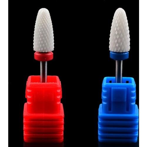 1 Pc Rotary Burr Electric Manicure Machines Pedicure Milling Cutter Files Nail Art Tools 3/32" Ceramic Nail Drill Bits