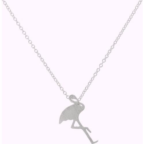 1 piece // flamingo necklace, bird animal crane pendant necklace, good luck