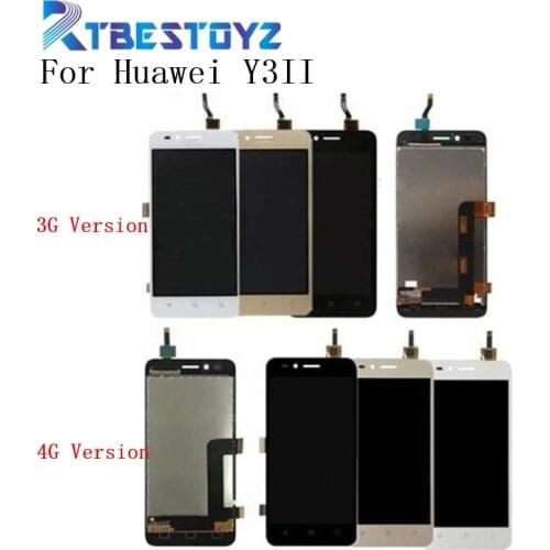 100% Tested Top LCD Screen 4.5" For Huawei Y3II Y3 2 3G /4G LCD Display Touch Screen Digitizer Assembly LUA-U03/U23/U22