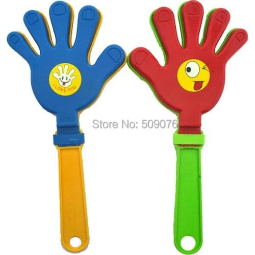 12pcs/lot hand Clapper Concert Party Cheering Props Children Clap Noise Makers hands palms shoot party event favors