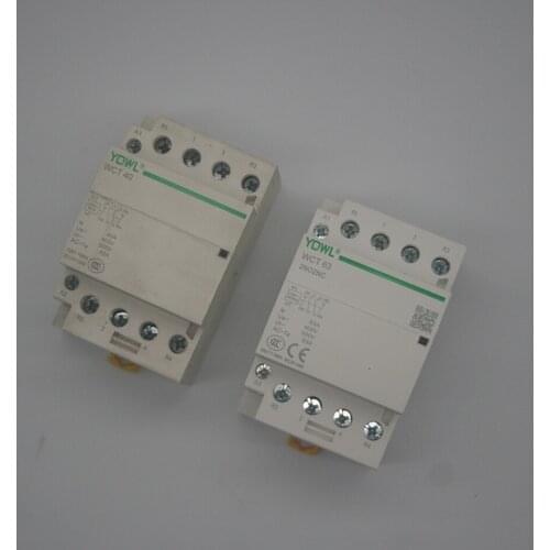 4P 40A/63A 220V/230V 50/60HZ din rail household ac contactor 4NO 4NC 2NO 2NC