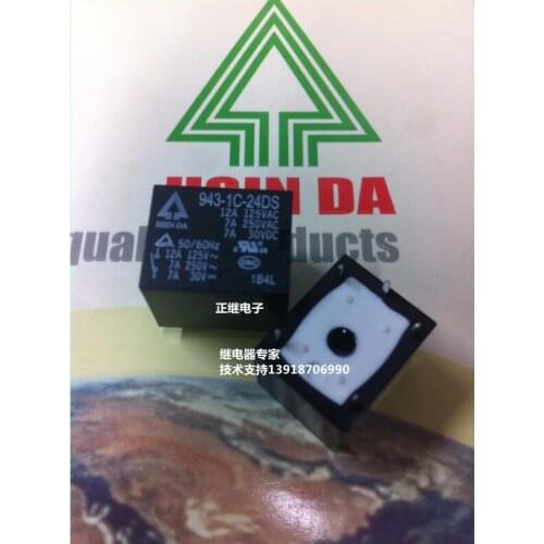 5pcs/lot New and original Relays 943-1C-24DS 5PIN 10A 24V 1 Open 1 Closed