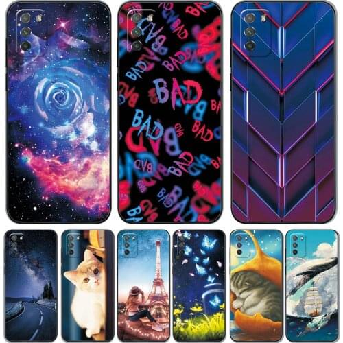 Case For Xiaomi Poco M3 Silicone 6.53 inch Soft TPU Phone Cover For Xiaomi Poco M3 Case Flowers Cartoon Protective Case Bumper