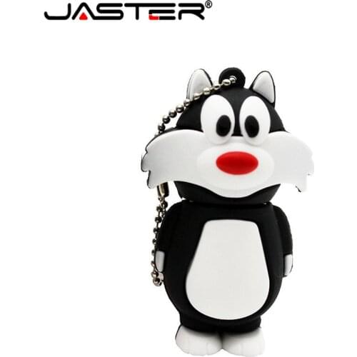 Cartoon Cat USB 2.0 Flash Drive 4GB 8GB 16GB 32GB 64GB 128GB Creativity Pen Drives Student Gifts Memory Stick 100% Real Capacity