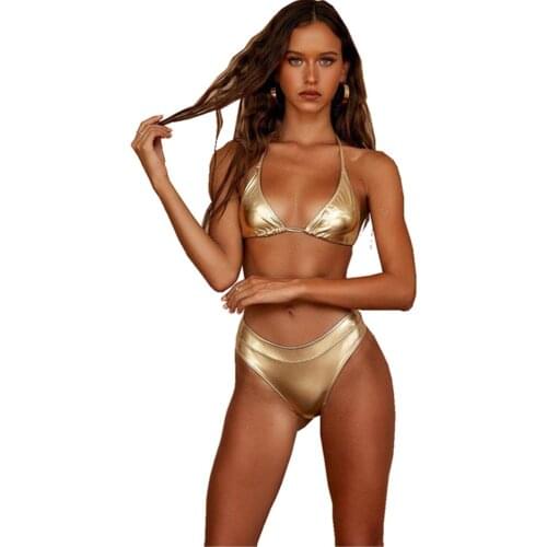 Hot-Selling Hot Sexy Girl Wallpaper Bikini Glitter Swimsuit Plus Size