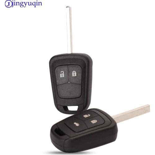 Jingyuqin 10ps New Remote 2/3 Buttons Car Straight Key Shell Cover Case For Chevrolet AVEO For Opel