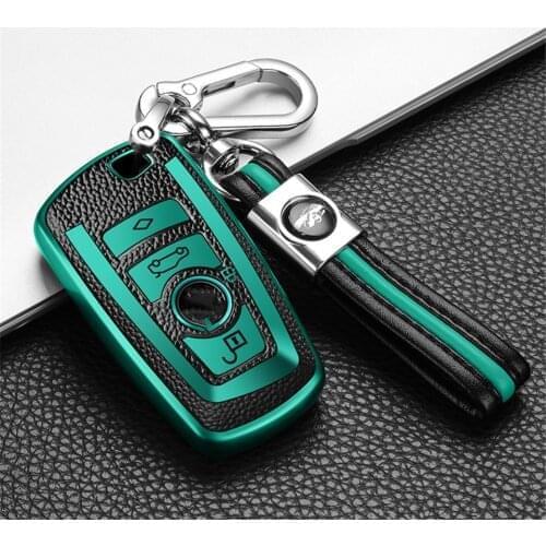 Car-Styling Auto Leather TPU Key Case Shell Cover For Bmw New 1 3 4 5 6 7 Series F10 F20 F30 E60 E90 E46 G30 Accessories