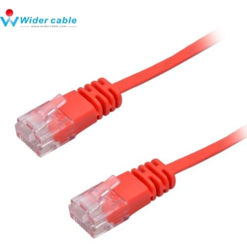 Red 5M Flat RJ45 CAT6 CAT 6 Ethernet Wire LAN Network Net Working Cord Cable For Computer Laptop