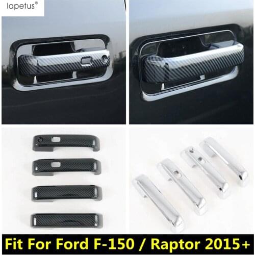 Lapetus Side Grab / Pull Doorknob Handle Hand-clasping Bowl Cover Trim 2 / 4 Door Exterior For Ford F-150 / Raptor 2015 - 2020