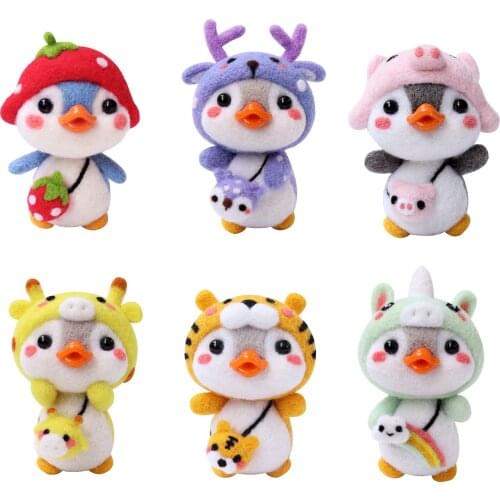 Kaobuy Toy Doll Wool Felt Needle Felting Kit Felt Diy Package Felting Poked Kit Wool Felt Set Non-Finished DIY Wool Felting