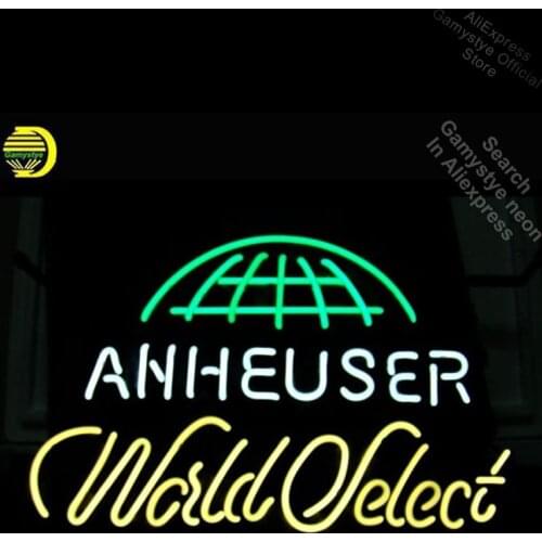 Anheuser World Select Neon Sign neon Light Sign Real galss tubes Commercial Recreation Rooms Super Bright Characteristic Night