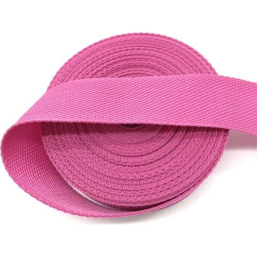15mm 20mm 25mm 30mm 38mm Wide 5yards Rose Strap Nylon Webbing Knapsack Strapping Bags Crafts