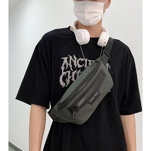 2021 New Men Waist Bag Street Trend Shoulder Bag Multi Functional Waterproof Waist Pack Summer Tide Brand Crossbody Chest Bags