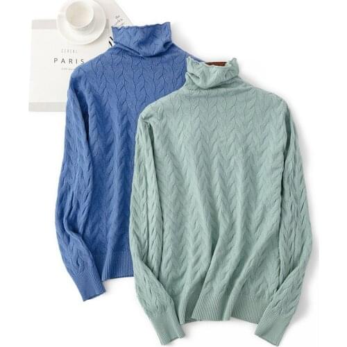 Autumn and Winter New High Neck Sweater Womens Loose Pullover Knitting Bottoming Shirt