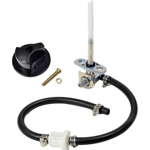 Fuel Gas Tank Petcock Valve Switch &Oil Fuel Filter & Lever for Honda TRX400EX TRX400X 1999-2014 16950-HN1-003