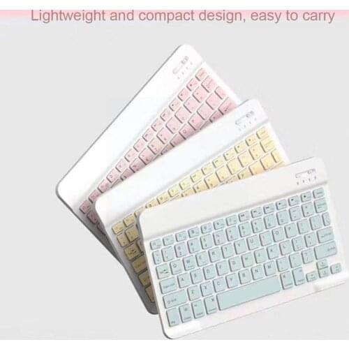 Rechargeable Universal 10 Inch Wireless Bluetooth Keyboard Android For IPad Iphone Windows Ultra-thin Samsung Tablet Phone D5R2