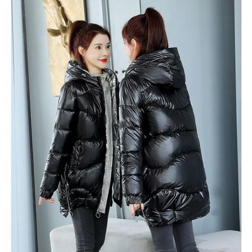 Casual Loose Hooded Parkas Autumn Winter Women Fashion Solid Thick Coats Women Elegant Cotton Jackets Female Ladies M-3XL