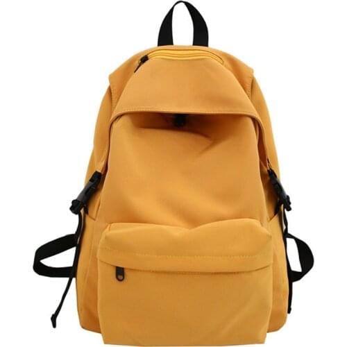 Casual Women Backpacks Solid Zipper Waterproof Backpack For Travel Students School Shoulder Bag Bagpack