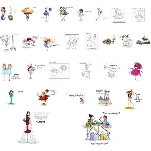 Clear stamp Transparent Clear Silicone Stamp/Seal for DIY scrapbooking/photo album Decorative card making