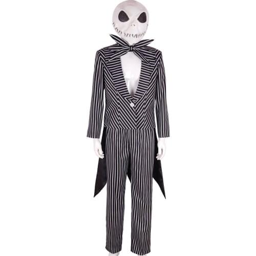 The Nightmare Before Christmas Jack Skellington adult child Cosplay Costume