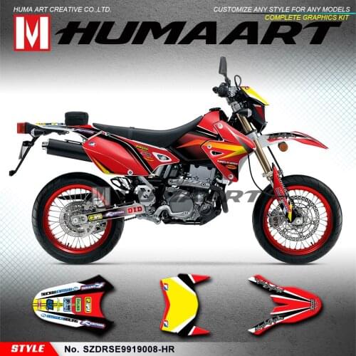 HUMAART Vehicle Vinyl Wraps Self Adhesives for DRZ400SM DRZ 400 Enduro 1999 to 2019 KLX 400R 2002 to 2004, Customizable