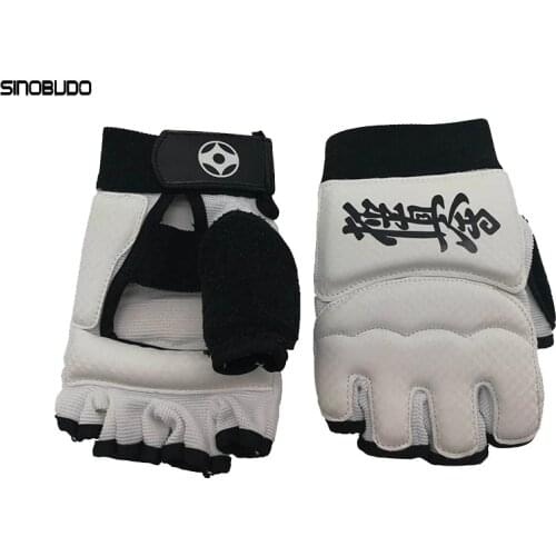 SINOBUDO Kyokushin Kai Karate Gloves Specialty Fighting Martial Arts Tranining Hand Protector PU Leather Fitness Boxing Gloves