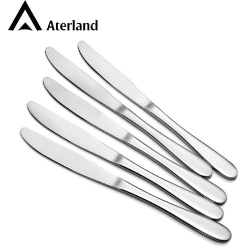 Aterland Stainless Steel Table Knives Dinner Knives, 5-Piece, 9.1-Inch