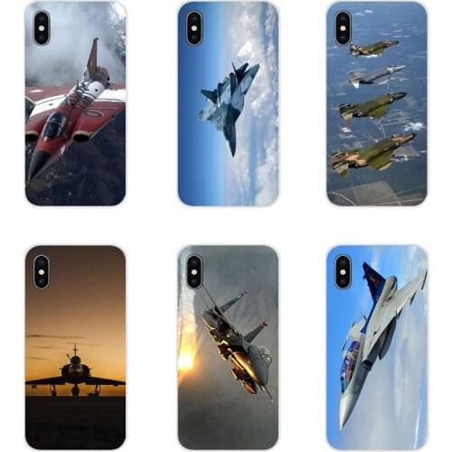 TPU Transparent Bag Case Jet Fighters Plane Accessorie For Apple iPhone X XR XS 11Pro MAX 4S 5S 5C SE 6S 7 8 Plus ipod touch 5 6