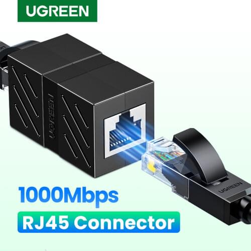 Ugreen RJ45 Connector Cat7/6/5e Ethernet Adapter 8P8C Network Extender Extension Cable for Ethernet Cable Female to Female