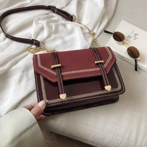 Vintage PU Leather Messenger Crossbody Bags for Women 2021 Fashion Lady Luxury Branded Trending Female Shoulder Bag Handbags