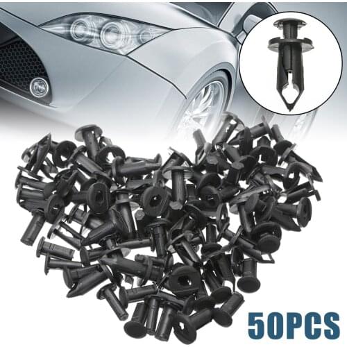 50pcs 8mm 5/16" Black Nylon Fender Rivet Clip 293150089 For Can Am ATV UTV For Maverick For Commader