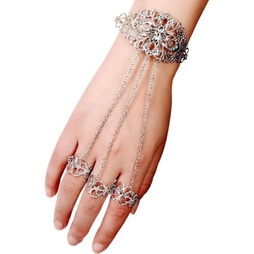 2017 Hot sell New creative bracelet selling simple fashion engraved with chain bracelet back chain for women jewelry