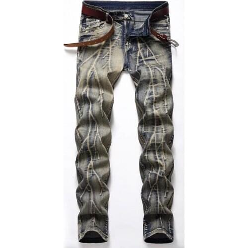 2020 New Fashion Slim Pencil Pants Sexy Casual Design Streetwear Jeans Men