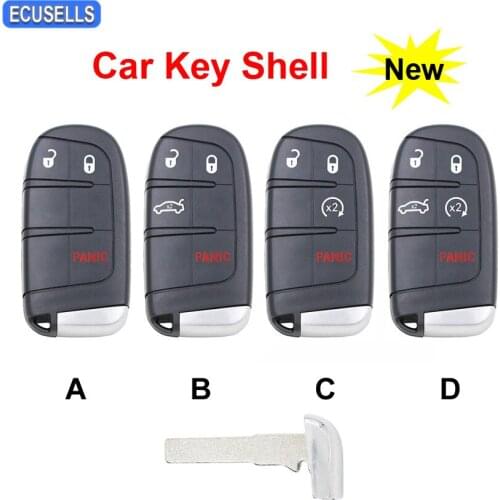 3/4/5 Button Smart Remote Car Key Shell Case Housing Cover for Fiat 500X 500 500L for Jeep Renegade Compass for M3N-40821302
