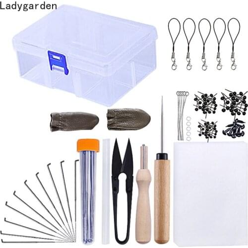 54PCS DIY Felting Tools Felt Kit with Needle Craft Kit Scissor Awl Wool Felting Weaving Handmade Needlework Spinning Tool