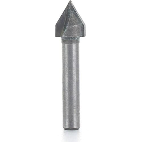 60 Degree CNC V Groove Router Bit 1/4" Shank Milling Cutter Engraving Wood Working Tool 6x10mm