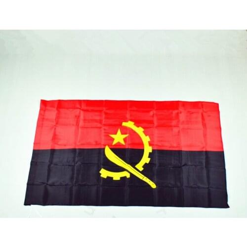 Angola 90*150cm flag Banner Hanging Angola National flag for meet,Parade,party.Hanging,decoration