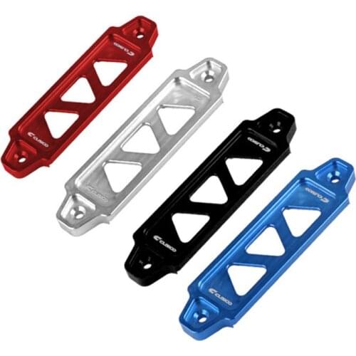 Aluminum Alloy Car Battery Fasten Bracket Holder Universal Battery Tie Down Brace Holder Black Silver Blue Red