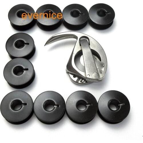 Shuttle Hook 6028 +10 Bobbins For Adler 48 Seiko Te-2 5 5B 6 6B Tf-5 5B 6 6B