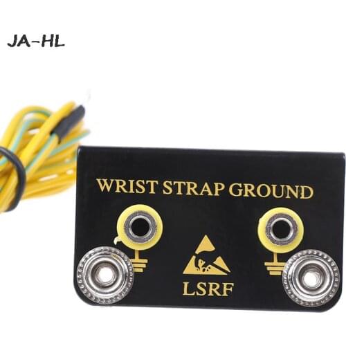 Dual Banana Plug Ground Socket Point For Anti Static Two Wrist Strap Armband 1Set Hot Sale