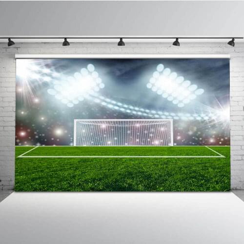Mehofoto Football Field Backdrop for Photography Lighting Photo Background for Photographers Studio MW-121