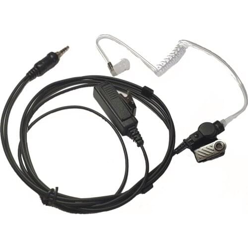 FBI Acoustic Tube Earpiece Mic Headset For Yaesu Vertex VX-6R VX-7R VX6R VX7R FT-270 FT-270R VX-127 VX-170 Radio