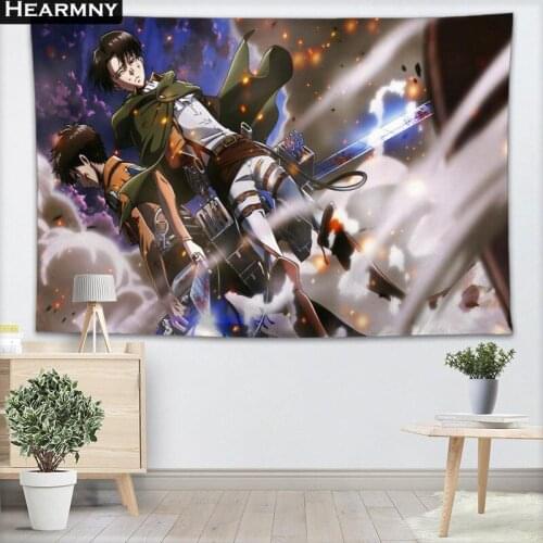 Attack On Titan Tapestry HOT SALE Wall Hanging Decor Tapestry Show Piece For Home Decoration Camping Tent Travel Sleeping Pad