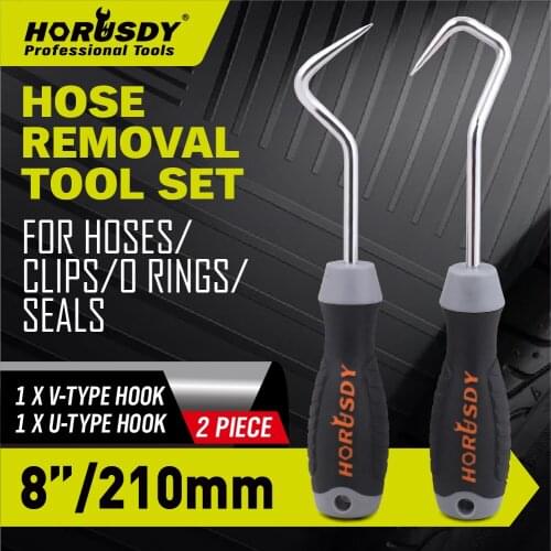 HORUSDY 2021-New 2 piece hose removal tool set 8"/200MM for hoses/clips/O rings/seals