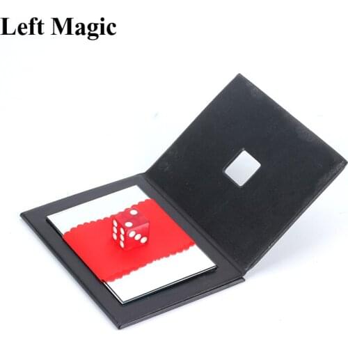 Dice Thru Mirror Magic Tricks Solid Through Solid Magie Magician Close Up Gimmick Props Mentalism Funny