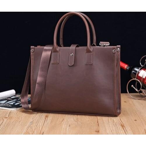 Tote Bags for Women Leather Briefcase Ladies Laptop Bag Passport Cover File Folder Satchel Messenger Bag